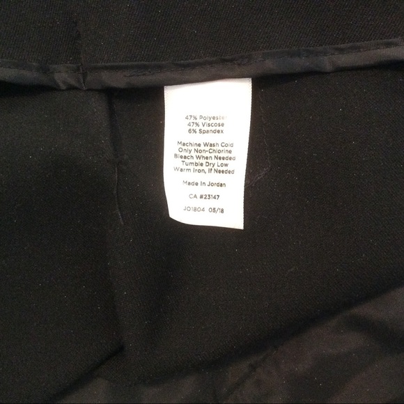 Talbots Black Bi-Stretch Straight Leg Pants - 12 - Picture 10 of 10